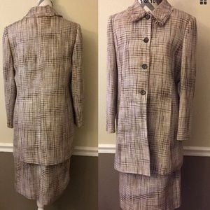 A Line Suits Womens Tweed Jacket Blazer Skirt 12